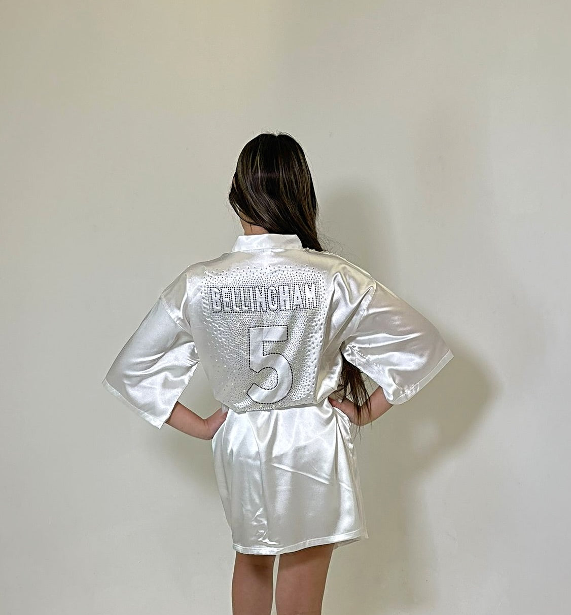 Satin Robe - WHITE