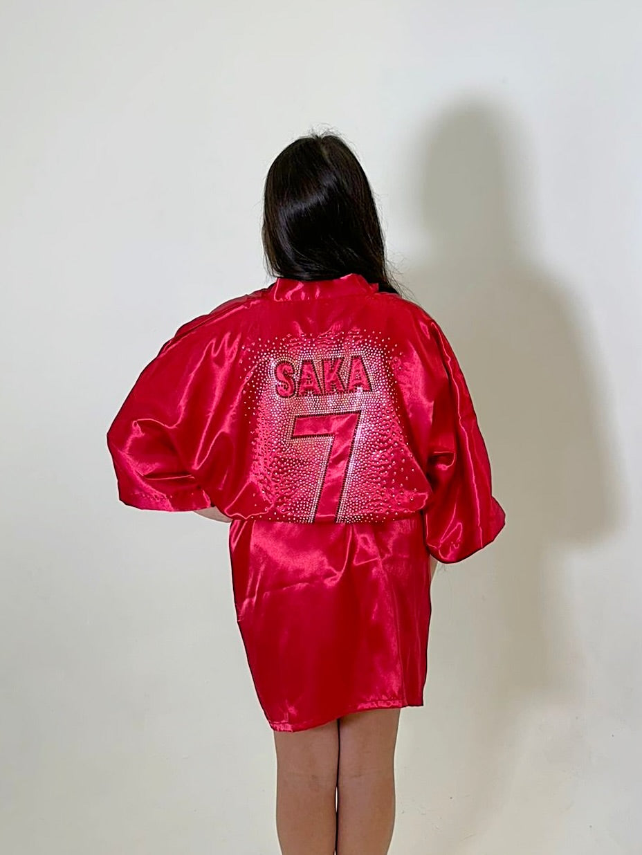 Satin Robe - RED