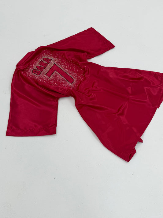 Satin Robe - RED